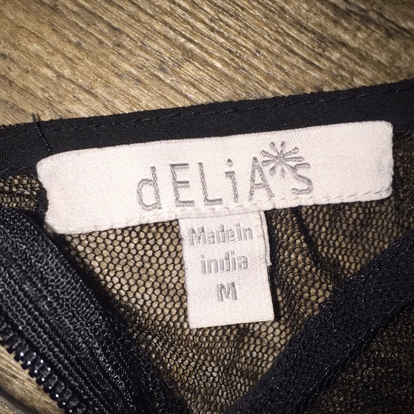 Black, flower dress - Picture 3 of 3